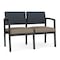 Lesro Lenox 2 Seat Tandem Seating W/ No Center Arm, 43.5 in W 24.5 in L 32 in H LS2101 - alternate 1